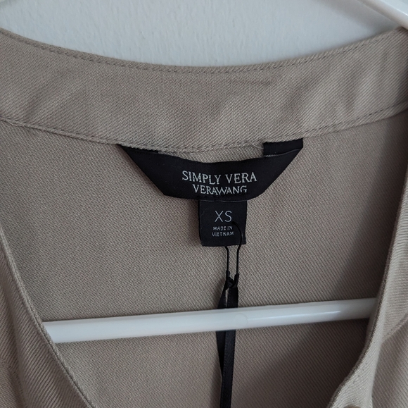 NWT Simply Vera Wang Khaki Jumpsuit - Picture 4 of 5